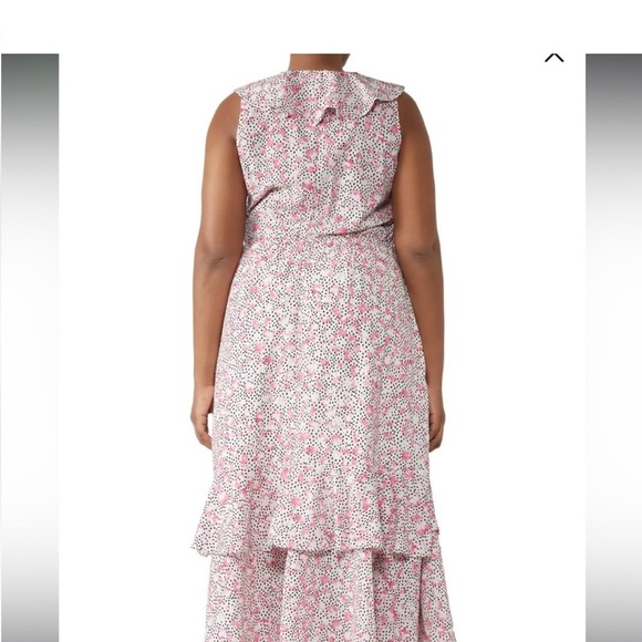 Eloquii Plus Size Assymetrical Floral Ruffle Dress - Picture 2 of 8